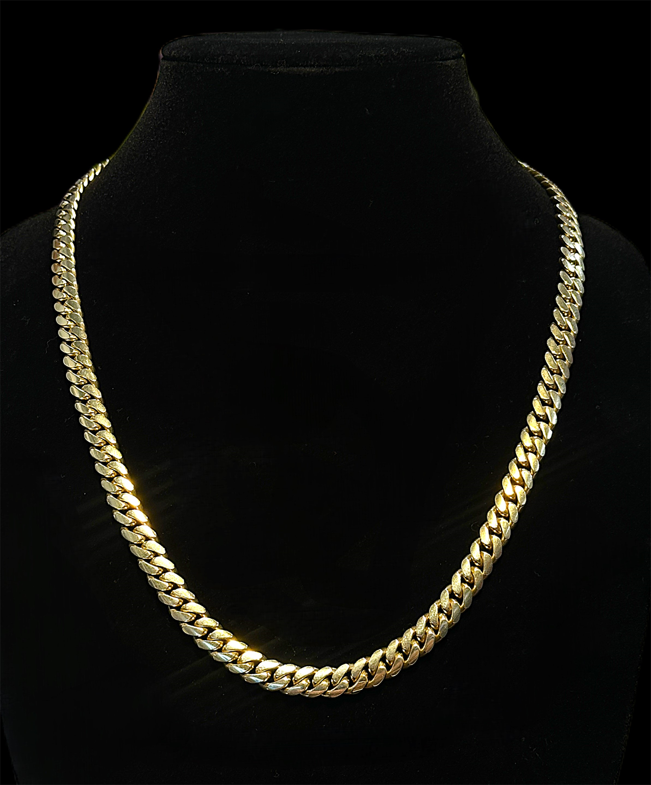 10K gold Miami Cuban link chain necklace